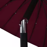 bordóvörös kültéri napernyő alumíniumrúddal 270 cm