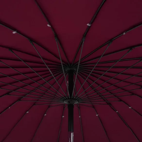 bordóvörös kültéri napernyő alumíniumrúddal 270 cm