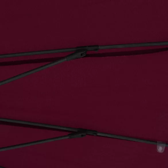 bordóvörös kültéri napernyő alumíniumrúddal 270 cm