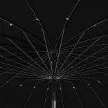 fekete kerti napernyő alumínium tartórúddal 270 cm