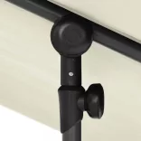 homokfehér kerti napernyő alumíniumrúddal 180 x 110 cm