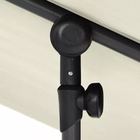 homokfehér kerti napernyő alumíniumrúddal 180 x 110 cm