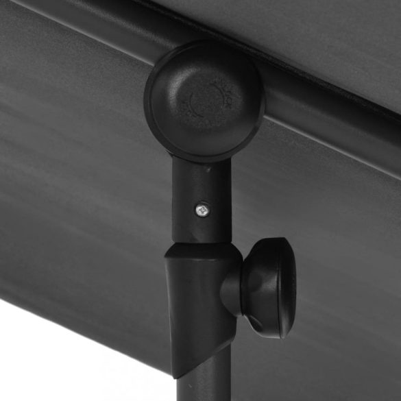 antracitszürke kerti napernyő alumíniumrúddal 180 x 110 cm