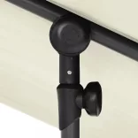 homokfehér kerti napernyő alumíniumrúddal 2 x 1,5 m