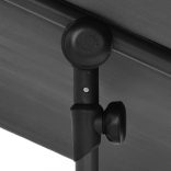 antracitszürke kerti napernyő alumíniumrúddal 2 x 1,5 m