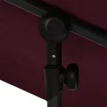 bordó kerti napernyő alumíniumrúddal 2 x 1,5 m