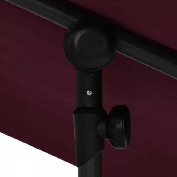 bordó kerti napernyő alumíniumrúddal 2 x 1,5 m