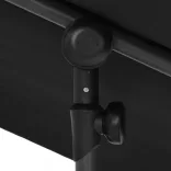 fekete kerti napernyő alumíniumrúddal 2 x 1,5 m