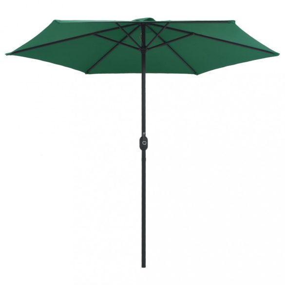 zöld kültéri napernyő alumíniumrúddal 270 x 246 cm