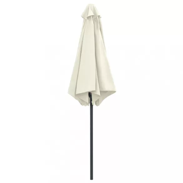 homokfehér kültéri napernyő alumíniumrúddal 270 x 246 cm