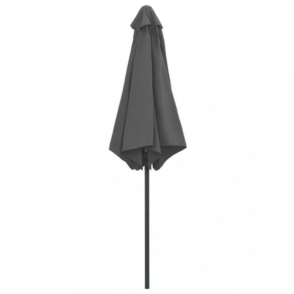 antracitszürke kültéri napernyő alumíniumrúddal 270 x 246 cm