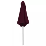bordóvörös kültéri napernyő alumíniumrúddal 270 x 246 cm