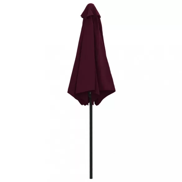 bordóvörös kültéri napernyő alumíniumrúddal 270 x 246 cm