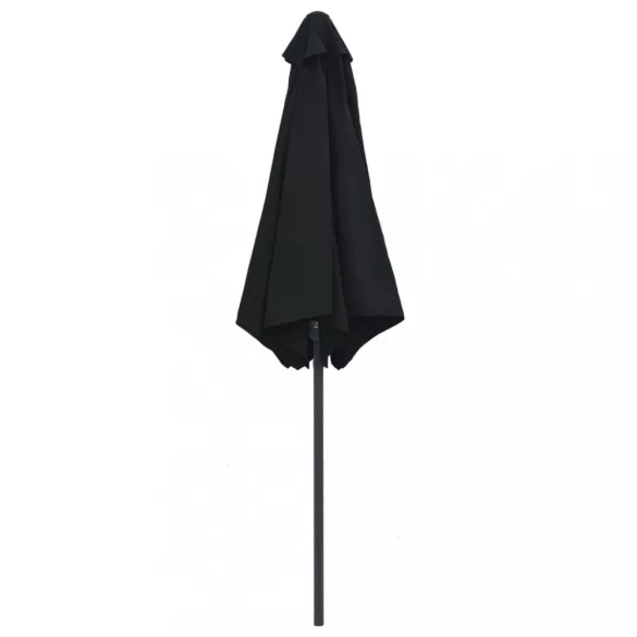 fekete kültéri napernyő alumíniumrúddal 270 x 246 cm