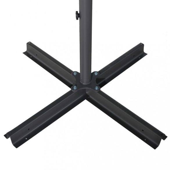 tópszínű kerti napernyő alumínium tartórúddal 600 cm