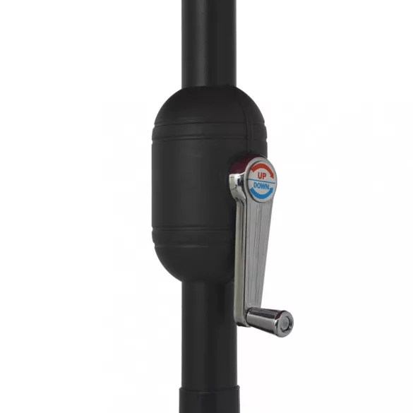 zöld kültéri napernyő fémrúddal 390 cm