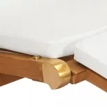 tömör tíkfa nyugágy krémfehér párnákkal