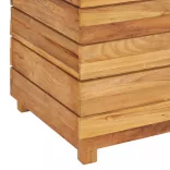 újrahasznosított tíkfa és acél magaságyás 100 x 40 x 55 cm