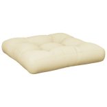 krémszínű szövet raklappárna 60 x 61,5 x 10 cm