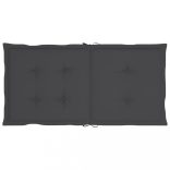 4 db antracit oxford szövet háttámlás székpárna