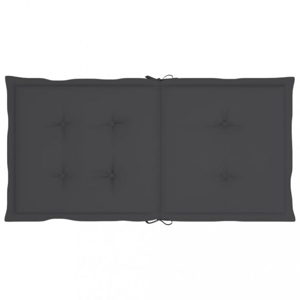 4 db antracit oxford szövet háttámlás székpárna