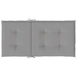 2 db szürke oxford szövet háttámlás székpárna