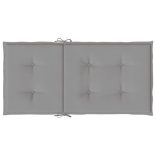 4 db szürke oxford szövet háttámlás székpárna