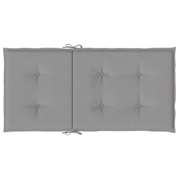 4 db szürke oxford szövet háttámlás székpárna