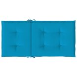 4 db kék oxford szövet háttámlás székpárna 100x50x3 cm