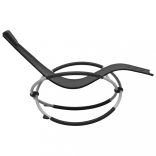 fekete acél gyerek napozóágy