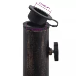 fekete és bronzszínű öntöttvas napernyőtalp 9 kg 40 cm