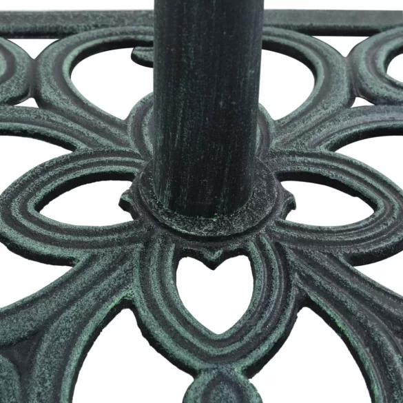 zöld öntöttvas napernyőtalp 12 kg 49 cm