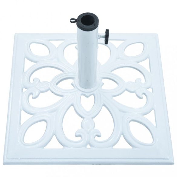 fehér öntöttvas napernyőtalp 12 kg 49 cm