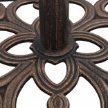 bronzszínű öntöttvas napernyőtalp 12 kg 49 cm