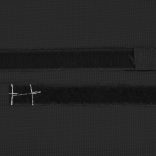 fekete textilén napozóágy-fejtámla 40 x 7,5 x 15 cm