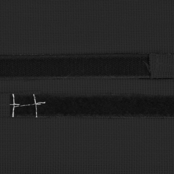 fekete textilén napozóágy-fejtámla 40 x 7,5 x 15 cm