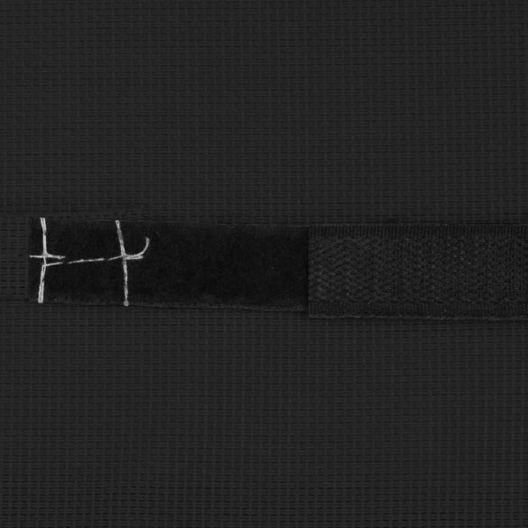 fekete textilén napozóágy-fejtámla 40 x 7,5 x 15 cm