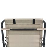 krémszínű textilén napozóágy-fejtámla 40 x 7,5 x 15 cm