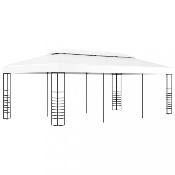 fehér pavilon 6 x 3 m