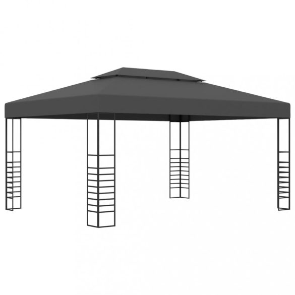 antracitszürke pavilon 3 x 4 m