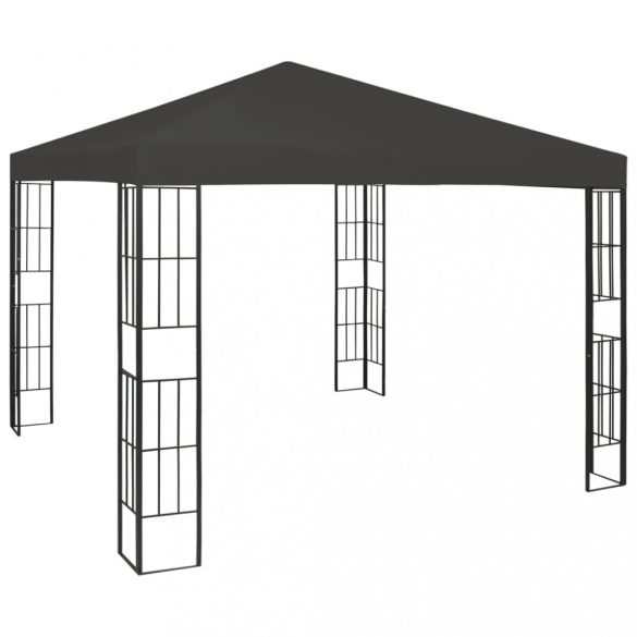 antracitszürke pavilon 3 x 3 m