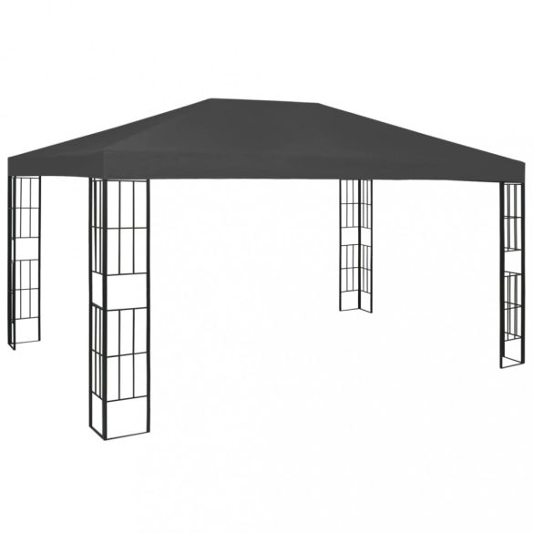 antracitszürke pavilon 3 x 4 m