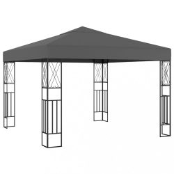 antracitszürke pavilon 3 x 3 m