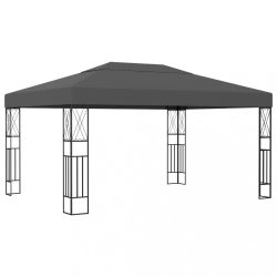 antracitszürke szövet pavilon 3 x 4 m