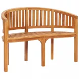 tömör tíkfa banán alakú pad 120 cm