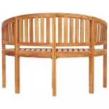 tömör tíkfa banán alakú pad 120 cm