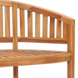 tömör tíkfa banán alakú pad 120 cm