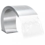 rozsdamentes acél medence szökőkút LED-ekkel 30 x 60 x 45 cm