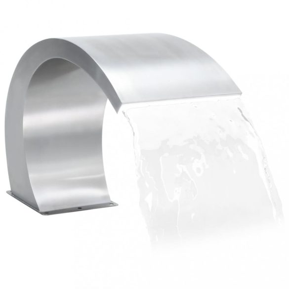 rozsdamentes acél medence szökőkút LED-ekkel 30 x 60 x 45 cm