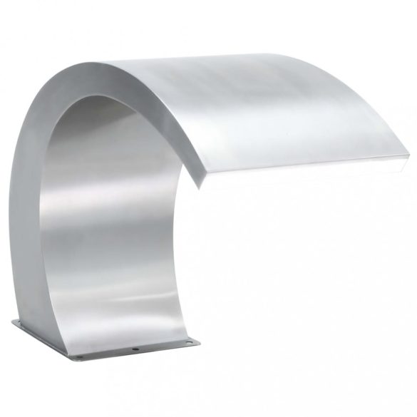 rozsdamentes acél medence szökőkút LED-ekkel 30 x 60 x 45 cm